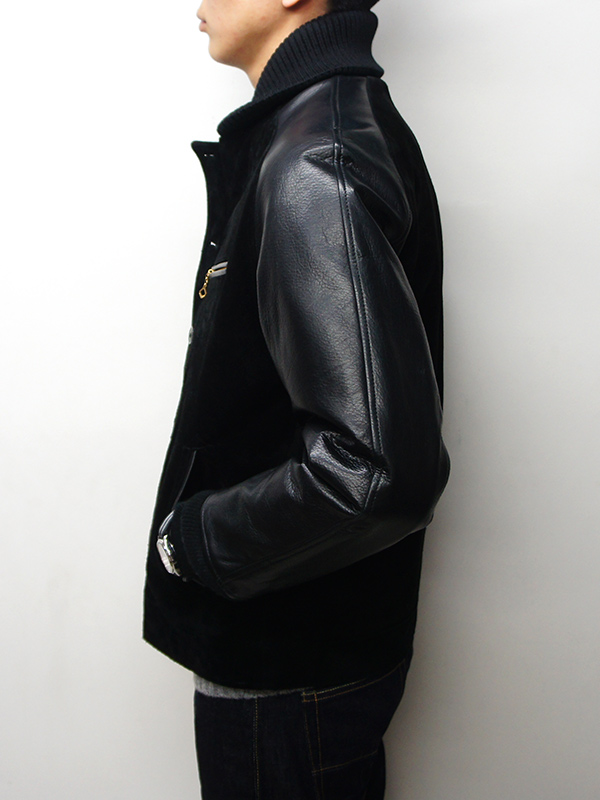 Y'2 LEATHER（ワイツーレザー）STEER SUEDE×STEER OIL RIB JACKET 