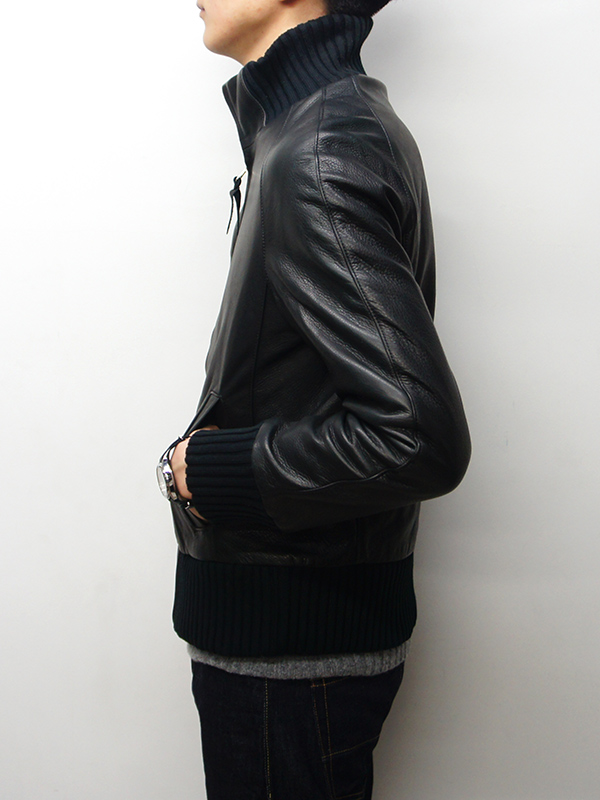 Y'2 LEATHER（ワイツーレザー）STEER OIL RIB JACKET（ステアオイル ...