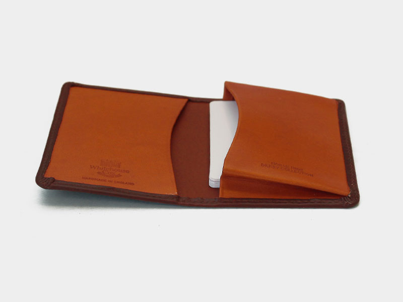 Whitehouse Cox（ホワイトハウスコックス）S7412 Name Card Case（名刺入れ）/Brown×Tan（ブラウン×タン） -  タイガース・ブラザース本店オンラインショップ