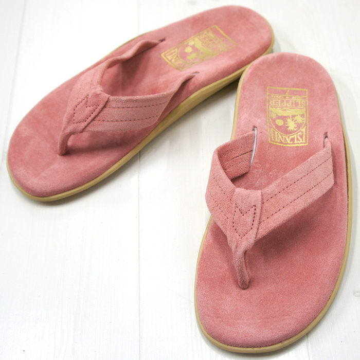 Island Slipper アイランドスリッパ Pt3 レザートングサンダル Pink Suede ピンクスエード タイガース ブラザース本店オンラインショップ