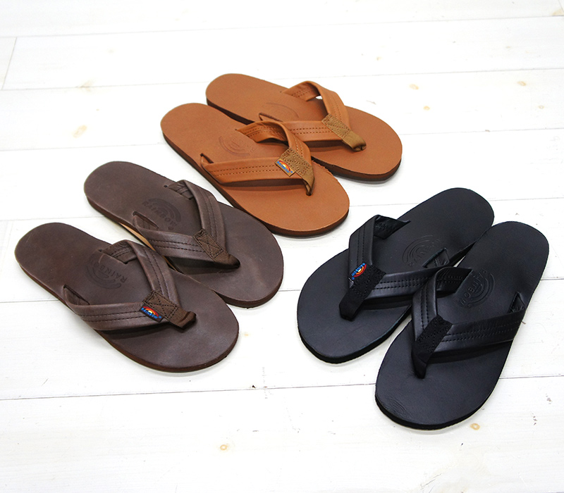 Rainbow Sandals（レインボーサンダル）Single Layer Classic Leather Sandal（シングルレイヤー クラシックレザーサンダル）/Tan Brown（タンブラウン） - タイガース・ブラザース本店オンラインショップ