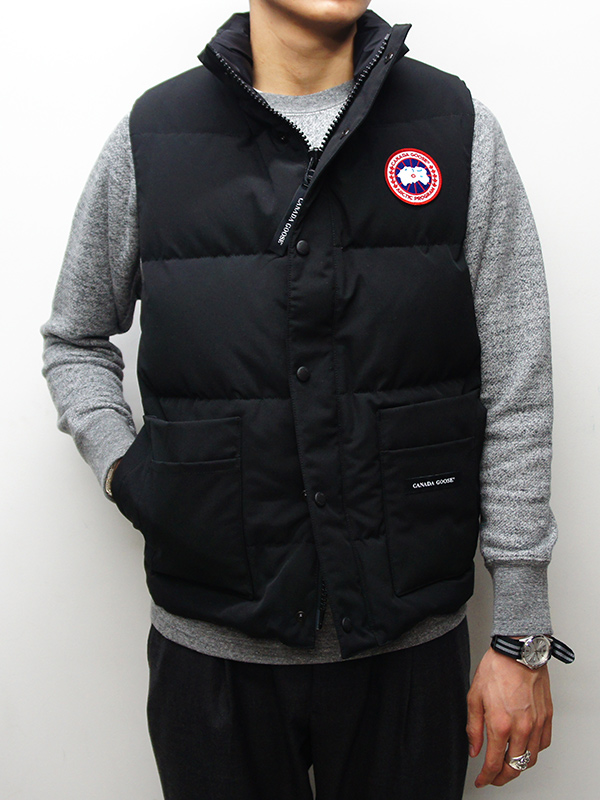 CANADA GOOSE◇FREESTYLE VEST/ダウンベスト/S/ナイロン/BLK-