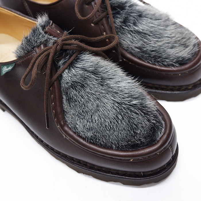 PARABOOT パラブーツ × EDIFICE MICHAEL ミカエル シューズ アザラシ ファー ベージュ サイズ42E 正規品 / 32253