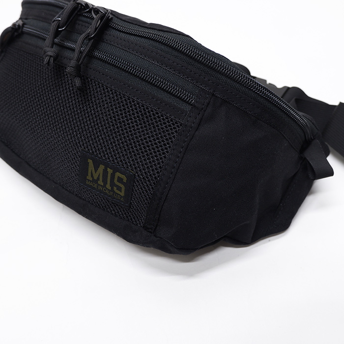 MIS（エムアイエス）MESH WAIST BAG（メッシュウエストバッグ）/Black（ブラック） - タイガース・ブラザース本店オンラインショップ