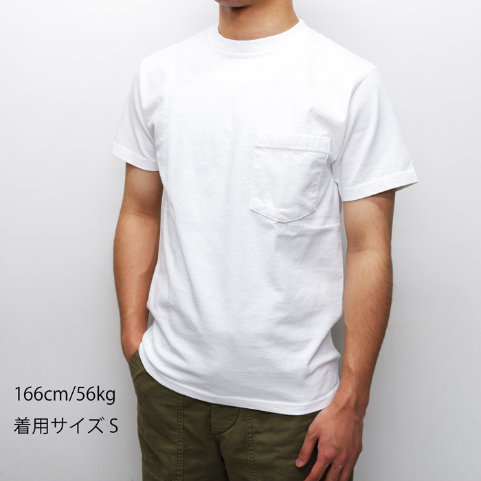 USA製 Goodwear グッドウェア ポケットTシャツ ホワイト L