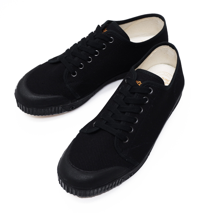 Spring Court スプリングコート キャンバス スニーカー Black ブラック タイガース ブラザース本店オンラインショップ