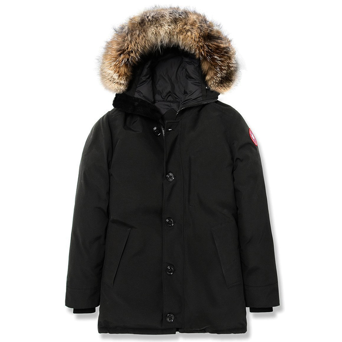 国内即発送 CANADA GOOSE ダウンジャケット S ポリエステル BLK 3438JM JASPER PARKA