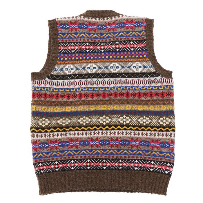 Jamieson's（ジャミーソンズ）Fair Isle V-Neck Vest（フェアアイル柄V 