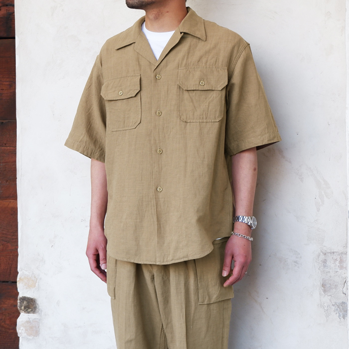 KAPTAIN SUNSHINE（キャプテンサンシャイン）Open Collar SS Shirt ...