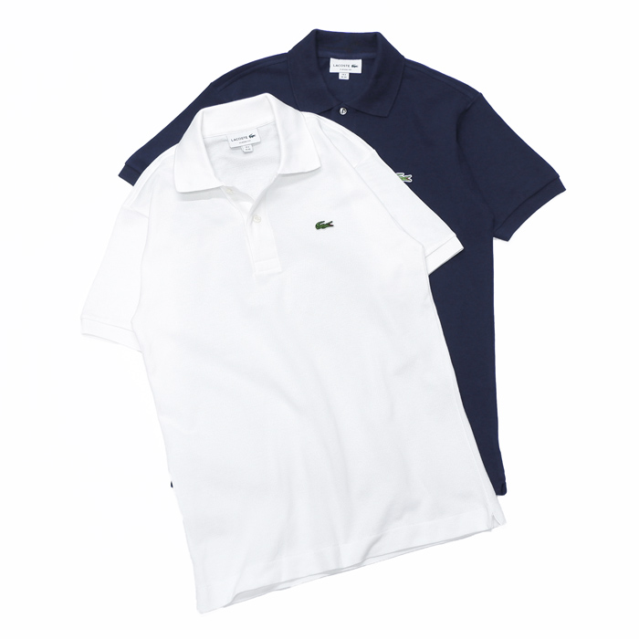 LACOSTE（ラコステ）Classic Fit Pique Polo Shirt（クラシックフィットピケポロシャツ）/White（ホワイト）・Navy（ネイビー）※Imported - タイガース・ブラザース本店オンラインショップ