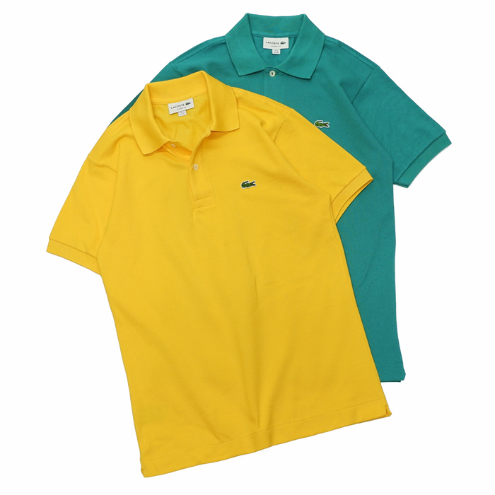 LACOSTE（ラコステ）Classic Fit Pique Polo Shirt（クラシックフィットピケポロシャツ）/Wasp（イエロー）・Bailloux（ブルーグリーン）※Imported  from France - タイガース・ブラザース本店オンラインショップ