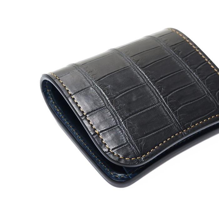 WILDSWANS 京都　クロコダイル　パーム　二つ折り財布　ワイルドスワンズ コインケース/小銭入れ 【即納】