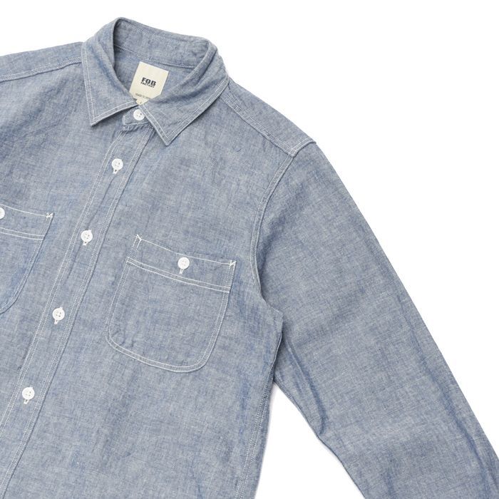 F.O.B FACTORY（エフオービーファクトリー）CHAMBRAY WORK SHIRT 