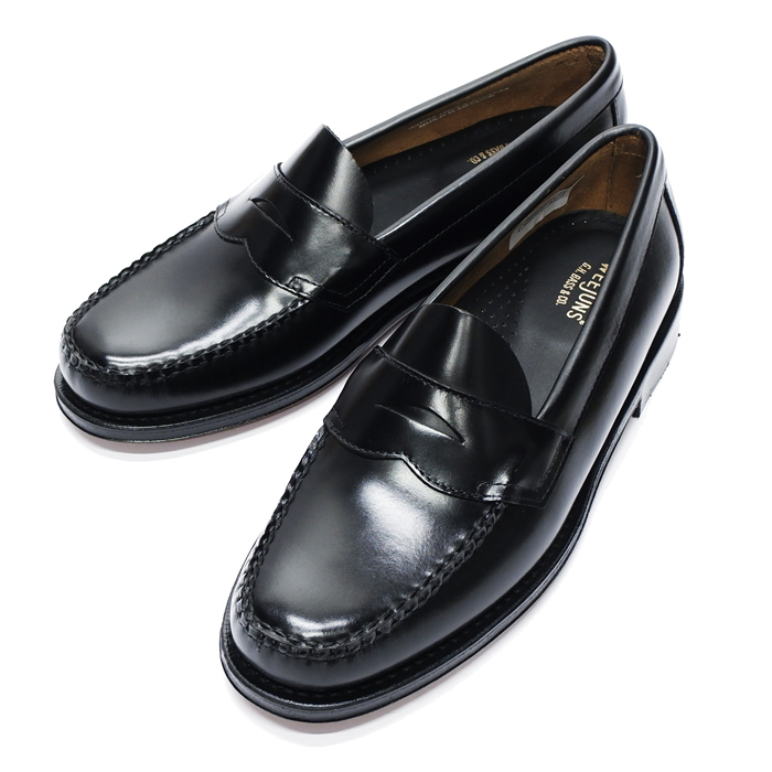 最終セール】G.H.BASS LOGAN BLACK RUBBER SOLE | www ...