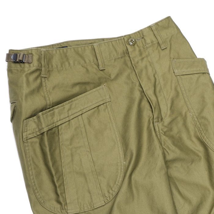 A VONTADE（アボンタージ）Fatigue Trousers（ファティーグトラウザー）Military Highcount Back  Sateen/Olive（オリーブ）【裾上げ無料】 タイガース・ブラザース本店オンラインショップ