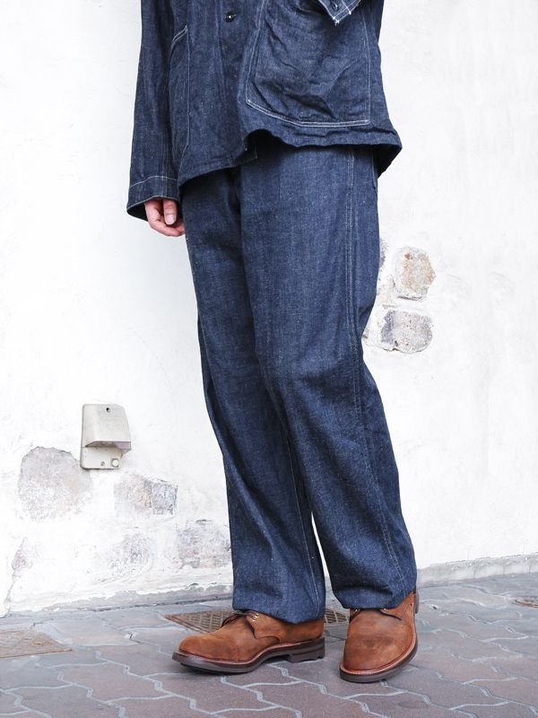 A VONTADE（アボンタージ）Buckle back PW Denim Trousers（バックル