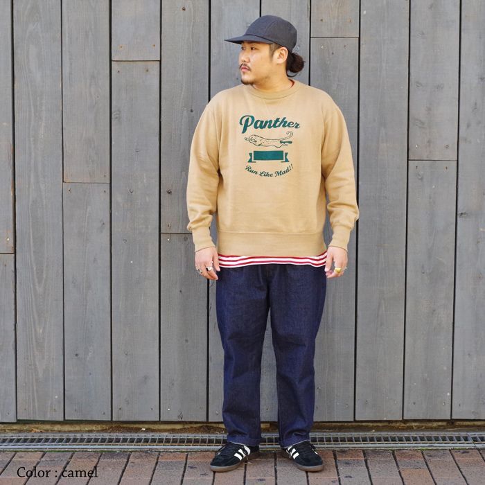 FilMelange(フィルメランジェ)PANTHER(パンサー)/Camel(キャメル 【感謝価格】 FilMelange フィルメランジェ スウェット PANTHER キャメル スウェット
