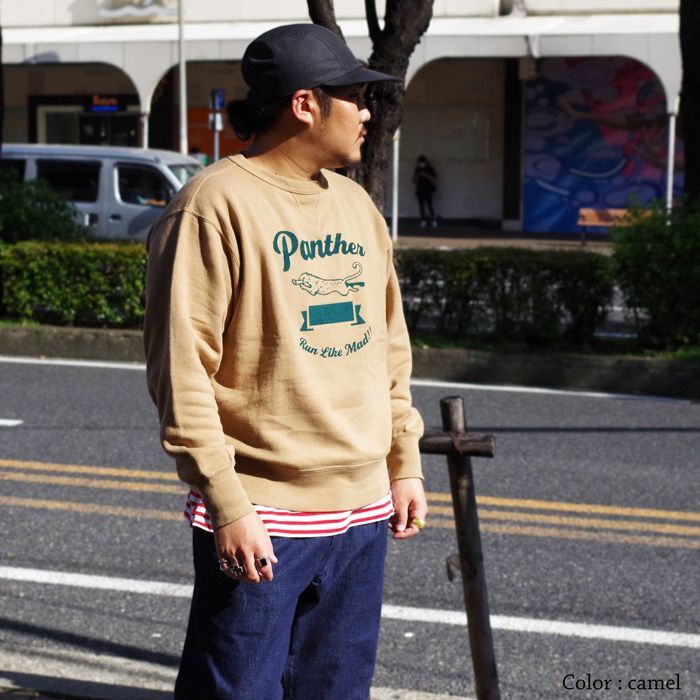 FilMelange(フィルメランジェ)PANTHER(パンサー)/Camel(キャメル 【感謝価格】 FilMelange フィルメランジェ スウェット PANTHER キャメル スウェット