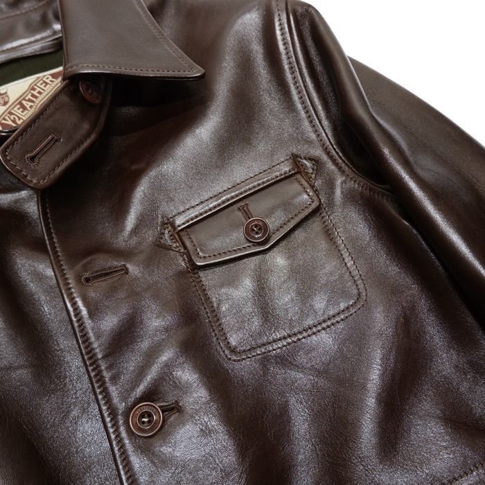 Y'2 LEATHERワイツーレザーANILINE HORSE SHIRT JACKETアニリン