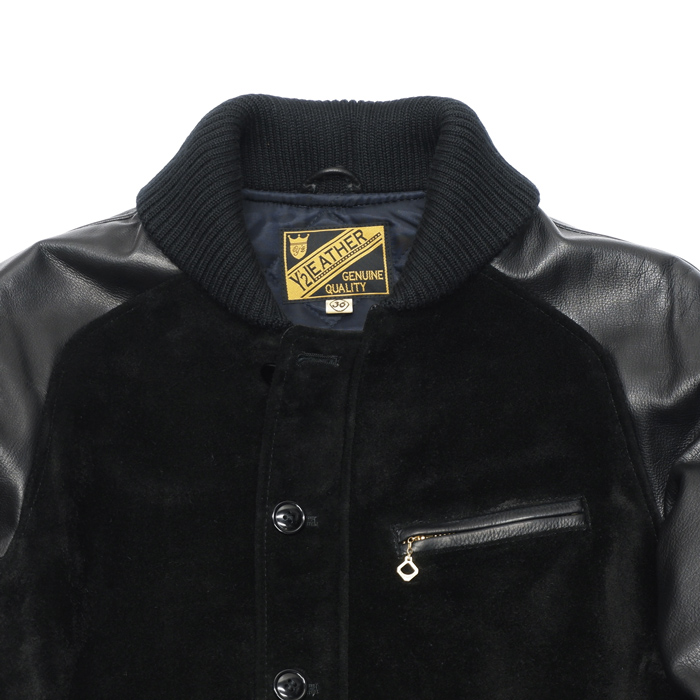 Y'2 LEATHER（ワイツーレザー）STEER SUEDE×STEER OIL RIB JACKET