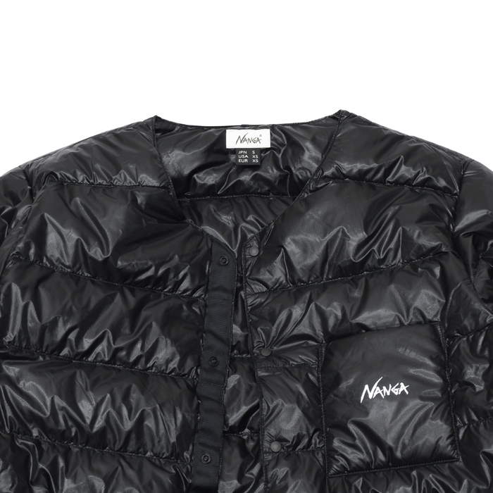 NANGA（ナンガ）INNER DOWN CARDIGAN DETACHABLE SLEEVE（インナーダウンカーディガンデタッチャブルスリーブ）/Black（ブラック）  - タイガース・ブラザース本店オンラインショップ