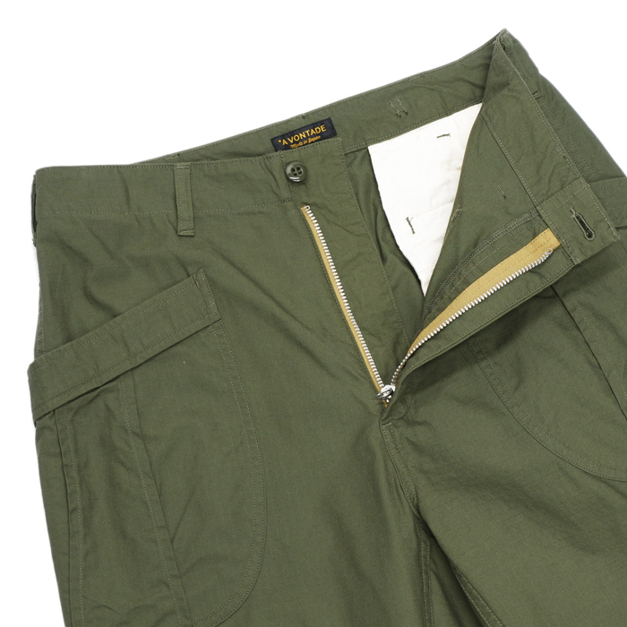 A VONTADE（アボンタージ）Fatigue Trousers（ファティーグトラウザー）Army  Ripstop/Olive（オリーブ）【裾上げ無料】 タイガース・ブラザース本店オンラインショップ