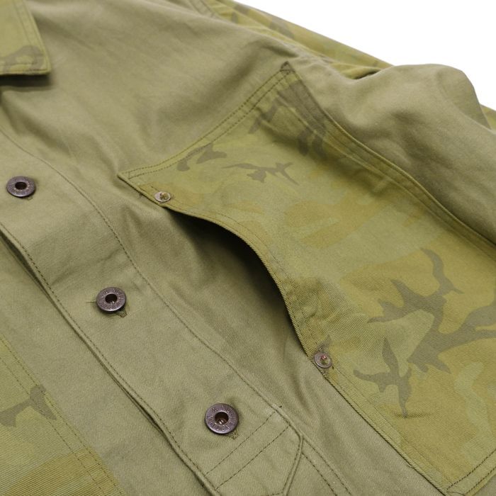 Nigel Cabourn UTILITY SHIRT MIX 46カーキ　新品