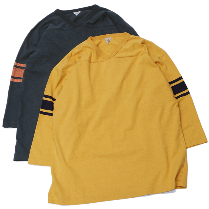 Filmelange フィルメランジェ Neeson ニーソン コットンシルクノイル天竺 Mustard マスタード Navy ネイビー タイガース ブラザース本店オンラインショップ