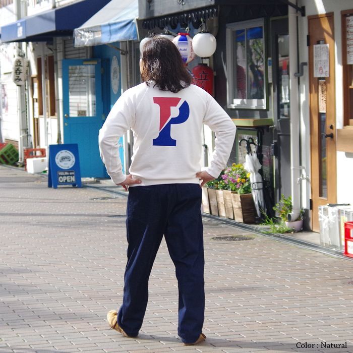 Good On（グッドオン）Print Raglan Crew Sweat（プリント付きラグラン