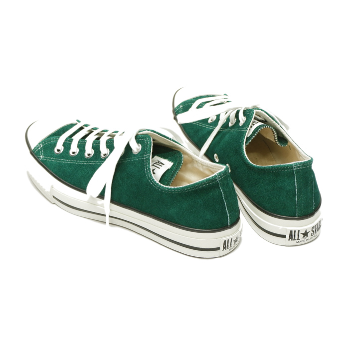 CONVERSE（コンバース）CANVAS ALL J OX（キャンバスオールスターJ OX）/Green Suede（グリーンスエード） - タイガース・ブラザース本店オンラインショップ