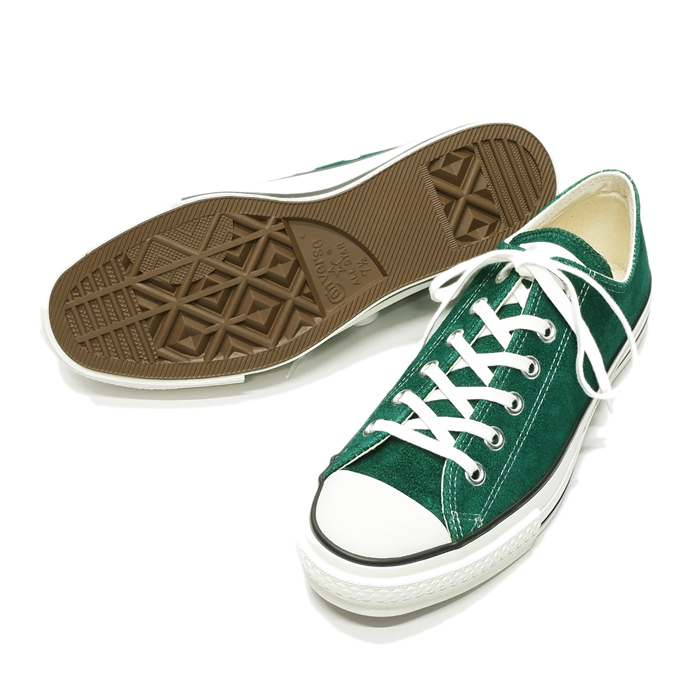 CONVERSE（コンバース）CANVAS ALL J OX（キャンバスオールスターJ OX）/Green Suede（グリーンスエード） - タイガース・ブラザース本店オンラインショップ