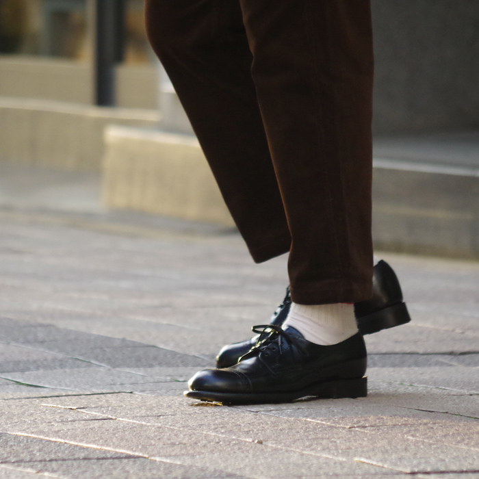 SANDERS(サンダース)B.G.S. Punched Cap Derby Shoe(B.G.S.パンチド