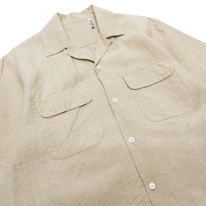 KAPTAIN SUNSHINE（キャプテンサンシャイン）Linen Silk Open Collar