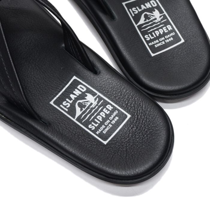 ISLAND SLIPPER レザートングサンダル black