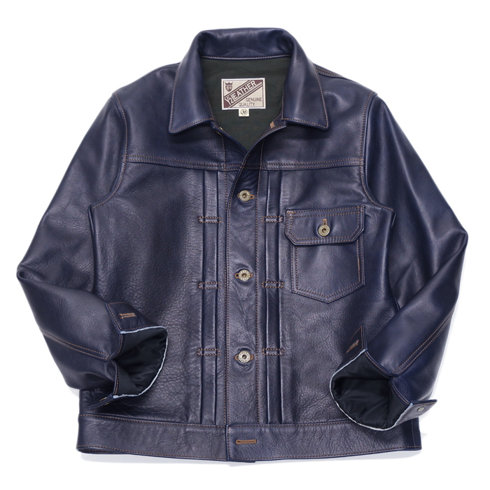 Y'2 LEATHER（ワイツーレザー）INDIGO HORSE 1st Type Jacket