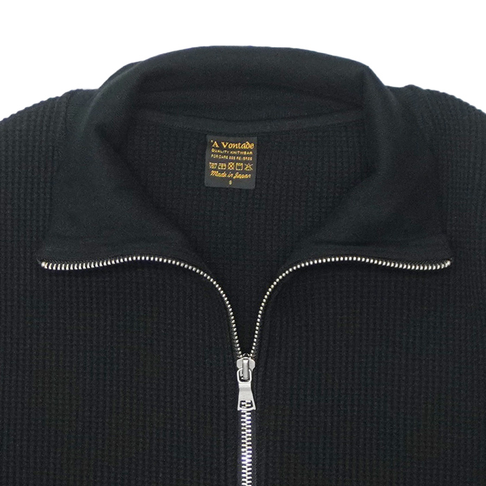 A VONTADE（アボンタージ）Big Waffle Drivers Zip Cardigan