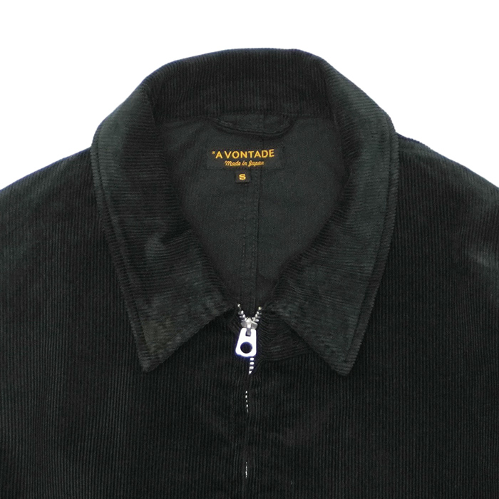 AVONTADE ジャケット　ブラック A VONTADE（アボンタージ）Zip Work Jacket（ジップワークジャケット