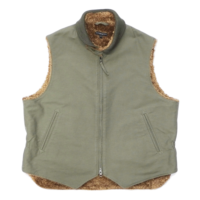 ENGINEERED GARMENTS フード付きベスト M オリーブ ENGINEERED GARMENTS（エンジニアードガーメンツ）LL VEST（LL