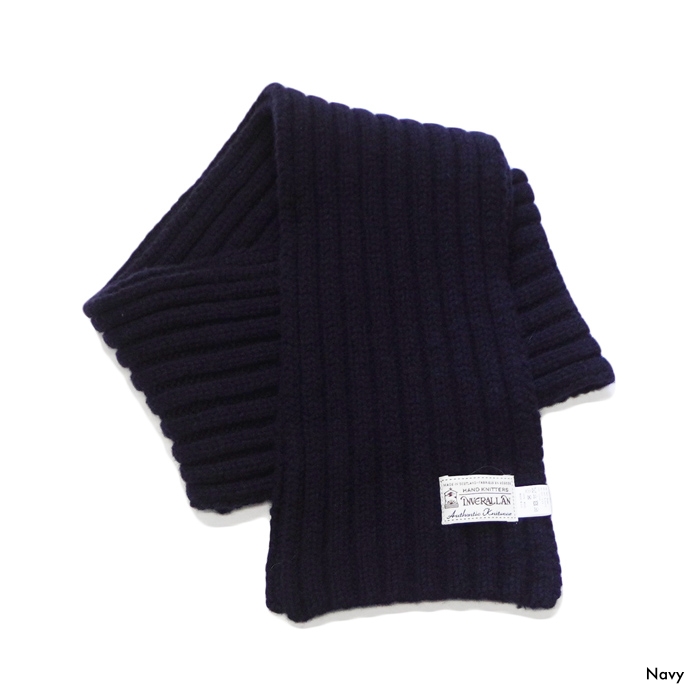 INVERALLAN（インバーアラン）Rib Knit Scarf（リブ編みマフラー