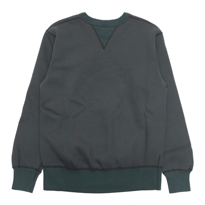 バーンズ アウトフィッターズ  スウェット コズン プリント ガゼット クルー ブラック BARNS OUTFITTERS COZUN PT GUSSET CREW BLK BARNS OUTFITTERS（バーンズアウトフィッターズ）COZUN GUSSET PRINT