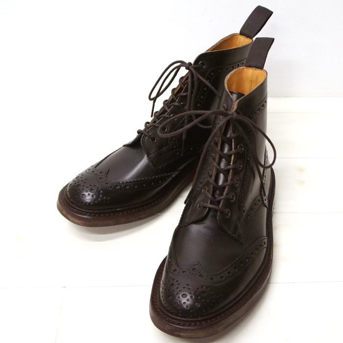 Tricker's(トリッカーズ)カントリー ブローグブーツ(コマンドソール
