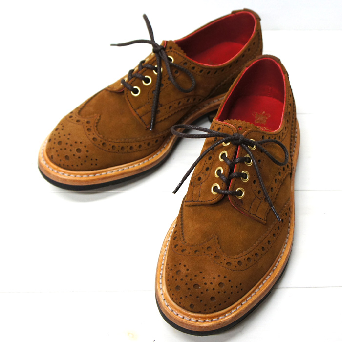 Tricker's トリッカーズ バートン スエード コマンドソール UK7.5 ...