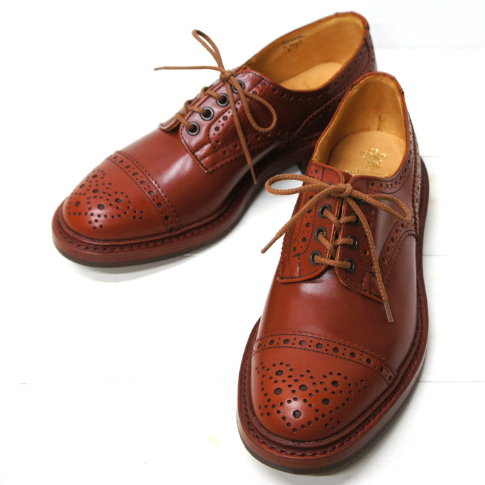 Tricker's（トリッカーズ）キャップトゥ ブローグシューズ（ダイナイト ...